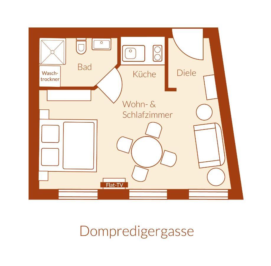 Apartment Dompredigergasse Naumburg  Dış mekan fotoğraf